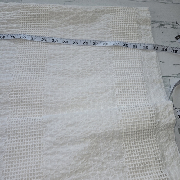 Belle BADGLEY MISCHKA Daya Dress Ivory Navy Women’s Size 0 - Picture 10 of 14